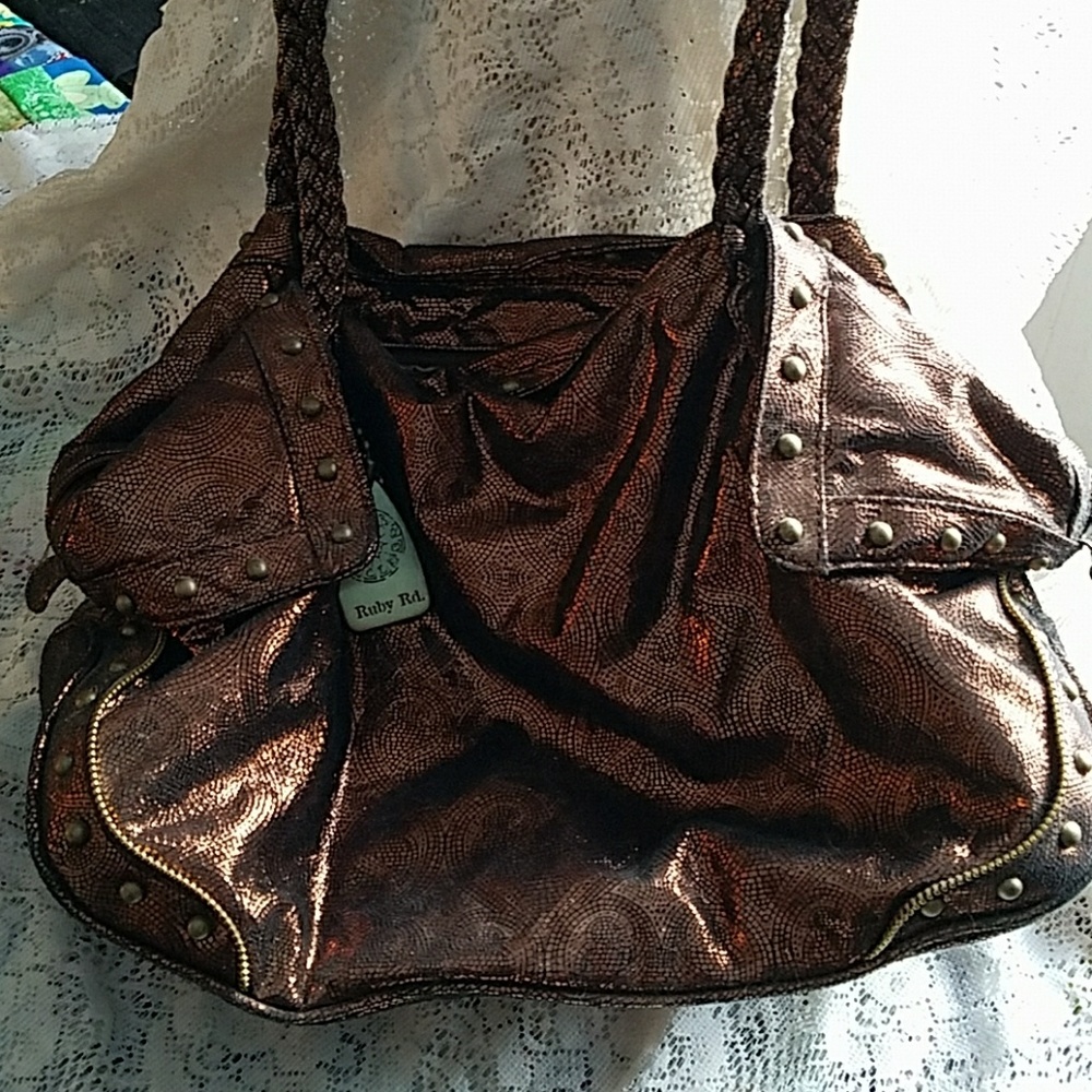 Shiny large copper purse